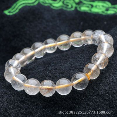 【纯天然彩发晶手链 编号y113y41】价格,厂家,图片,手链,东海县盛饰珠宝-