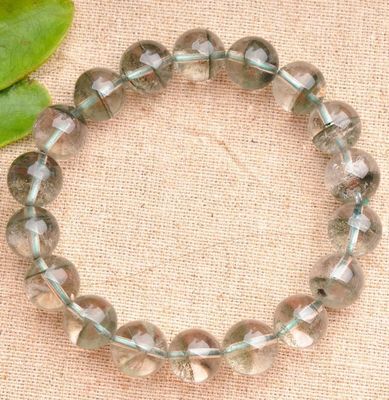 纯天然精品 11mm巴西绿幽灵金字塔手链Y81Y127——东海县盛饰珠宝的匠心之作