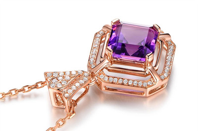 米莱珠宝 璀璨永恒之选——白18K金3.05克拉结婚钻石吊坠